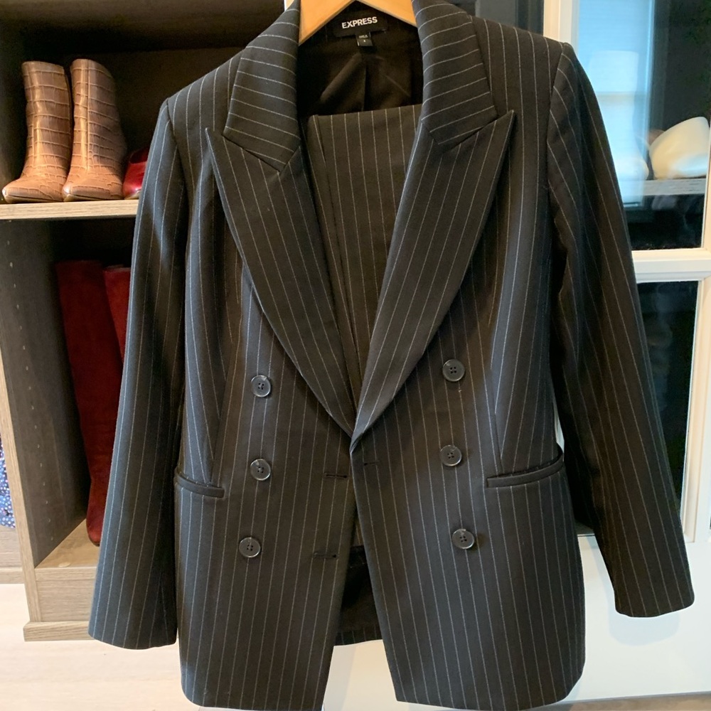 Express Women’s Two Piece Pinstripe Suit